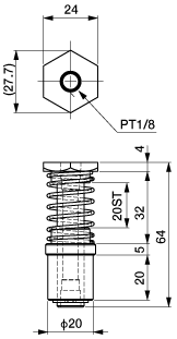 Suction Stem/Large BF6