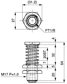 Suction Stem/Large BF6