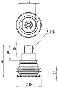 Suction Cup (For Steel Sheet) 30mm