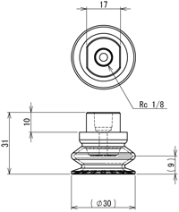 Suction Cup (For Steel Sheet) 30mm