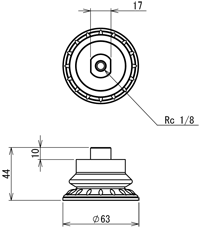 Suction Cup (For Steel Sheet) 60mm