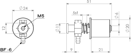 Suction Stem/Small Phi.20