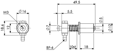 Suction Stem/Mini Phi.12