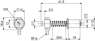 Suction Stem/Mini Phi.12