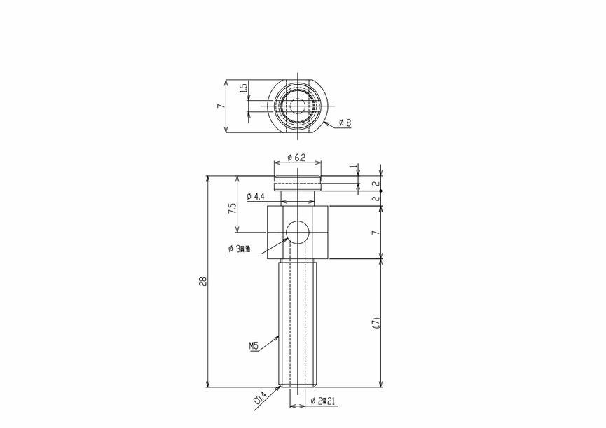 INNER STEM FOR PAD-IN-PAD