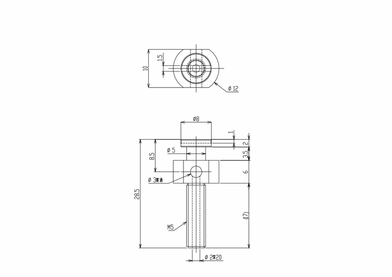 INNER STEM FOR PAD-IN-PAD