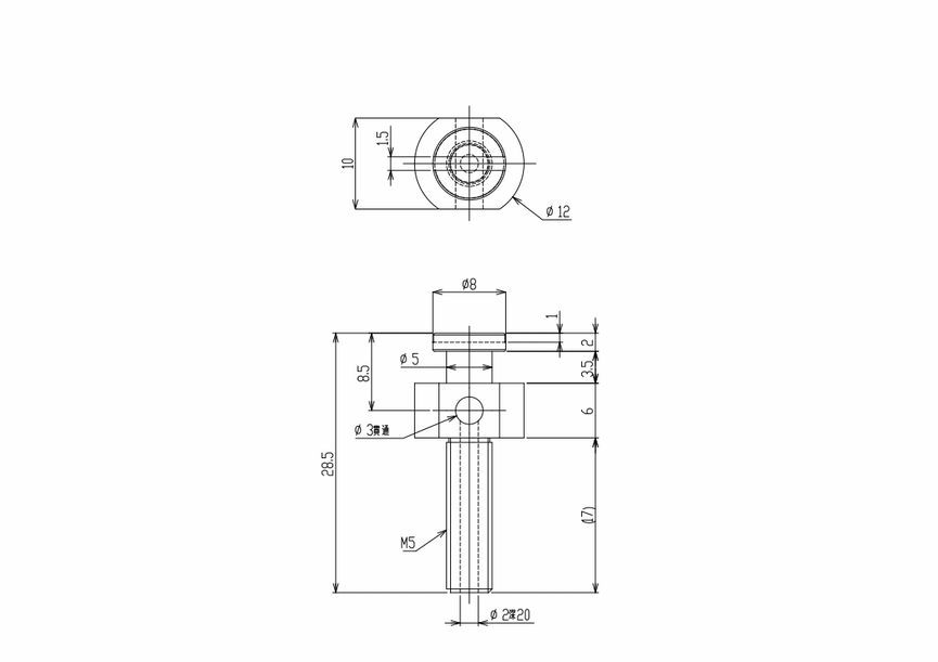 INNER STEM FOR PAD-IN-PAD