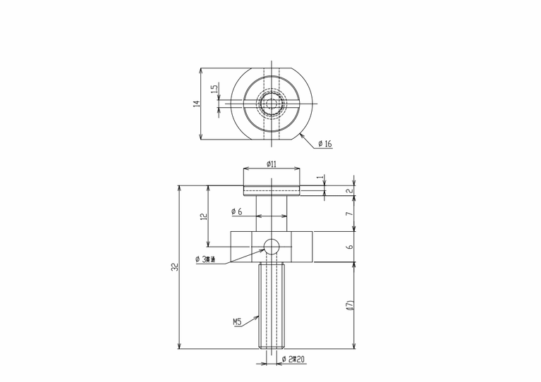 INNER STEM FOR PAD-IN-PAD