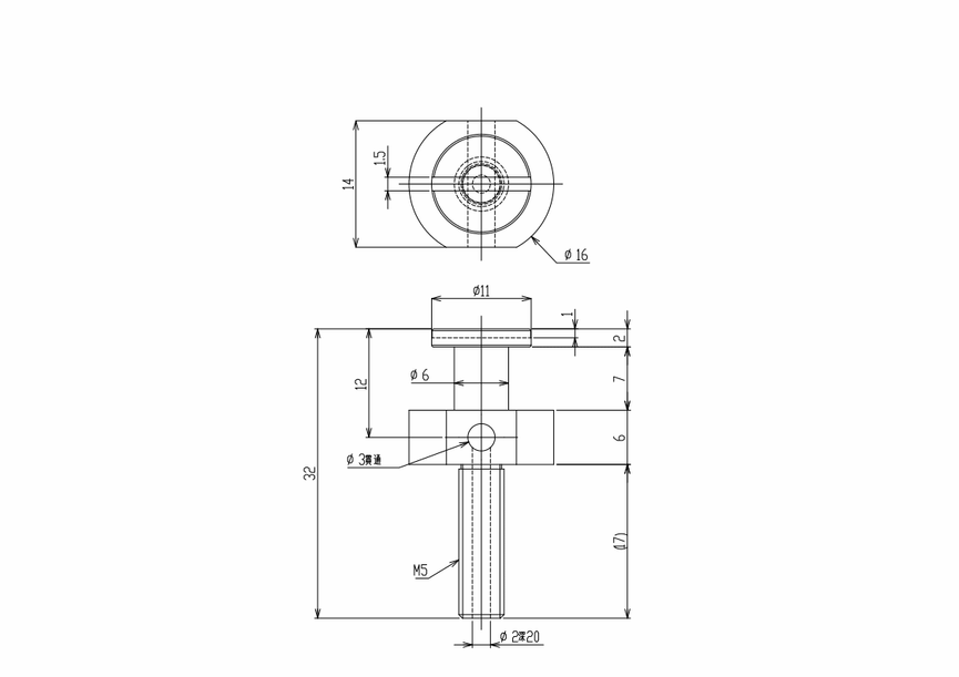 INNER STEM FOR PAD-IN-PAD