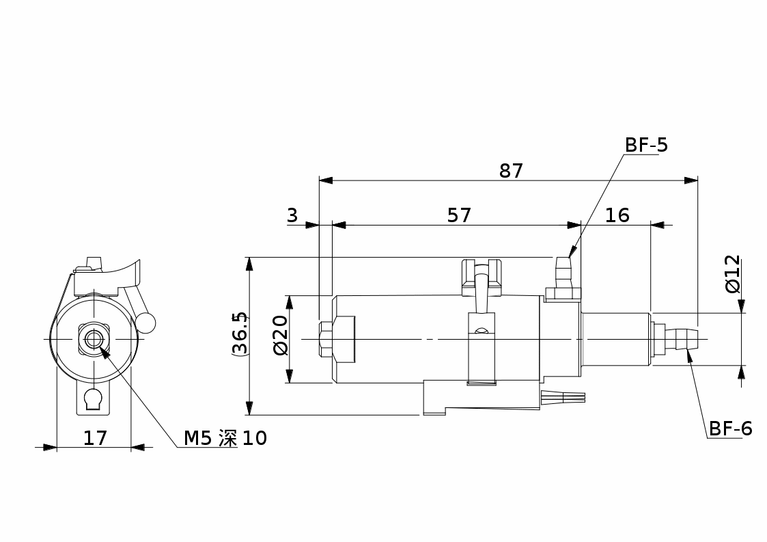 SUCTION CYLINDER W/ SENSOR