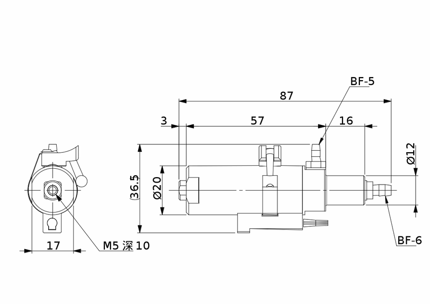 SUCTION CYLINDER W/ SENSOR