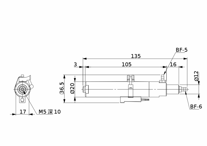 SUCTION CYLINDER W/ SENSOR