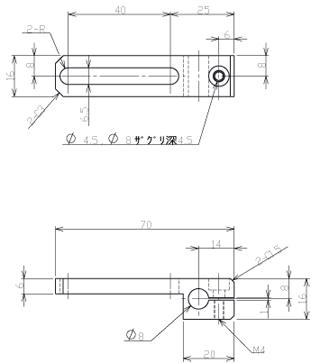 Slide Bracket 40 T-W-Phi.8