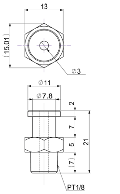 Suction Stem Attachment Head Small