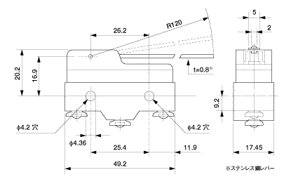 Limit Switch Hinge-Lever Type