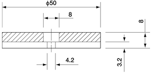 Round Pad for Mini Cylinder Phi.50