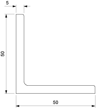 Aluminum Angle 50x50